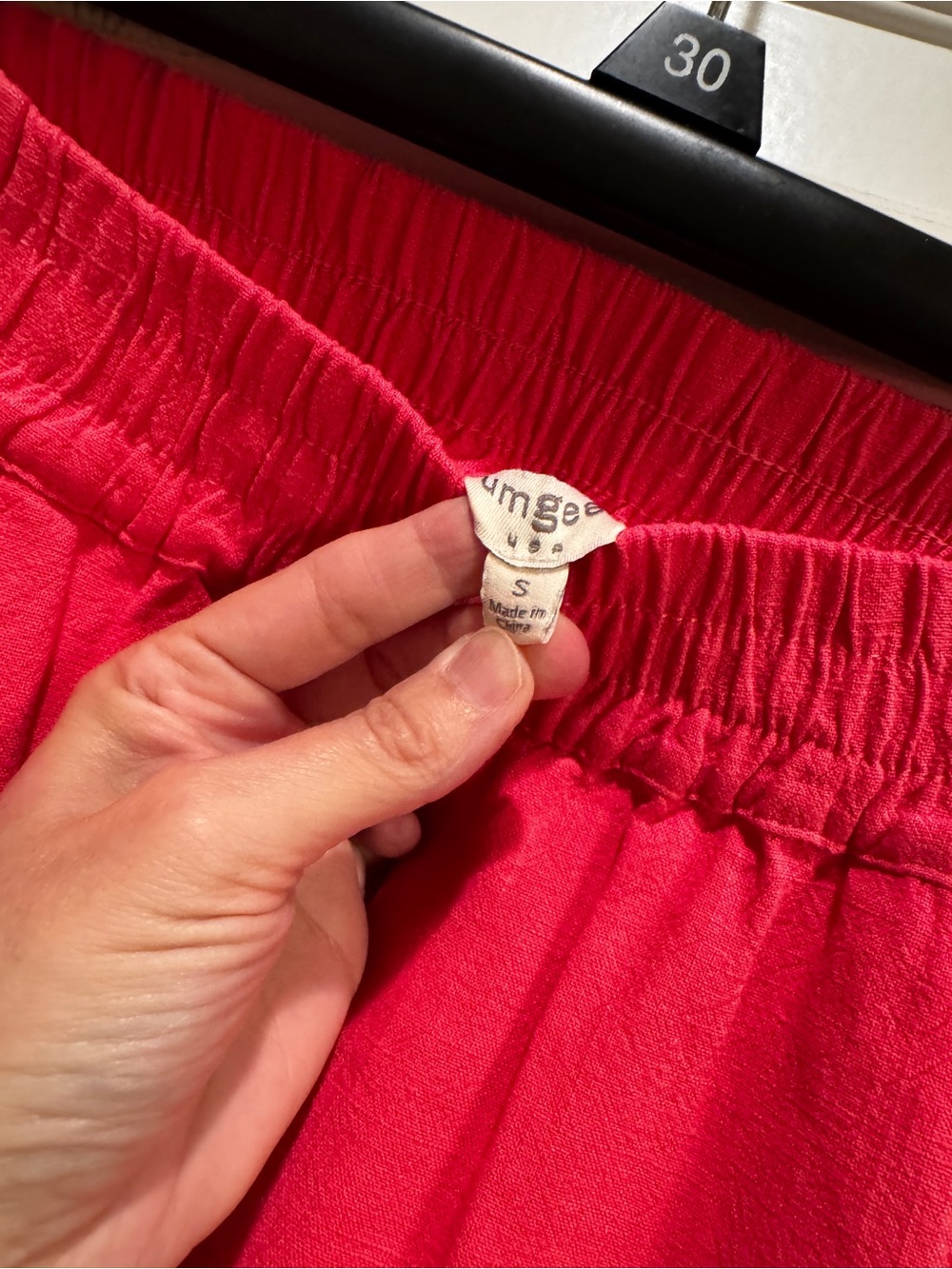 Umgee Fuchsia Wide-Leg Fringe Hem Pants - Picture 4 of 5